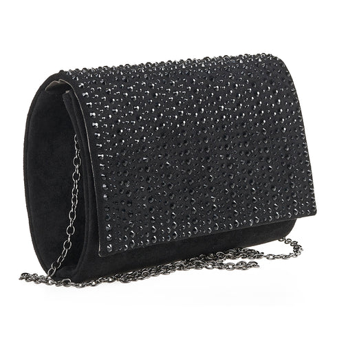 Verde Γυναικείο Τσαντάκι Βραδινό  01-1649 Μαύρο